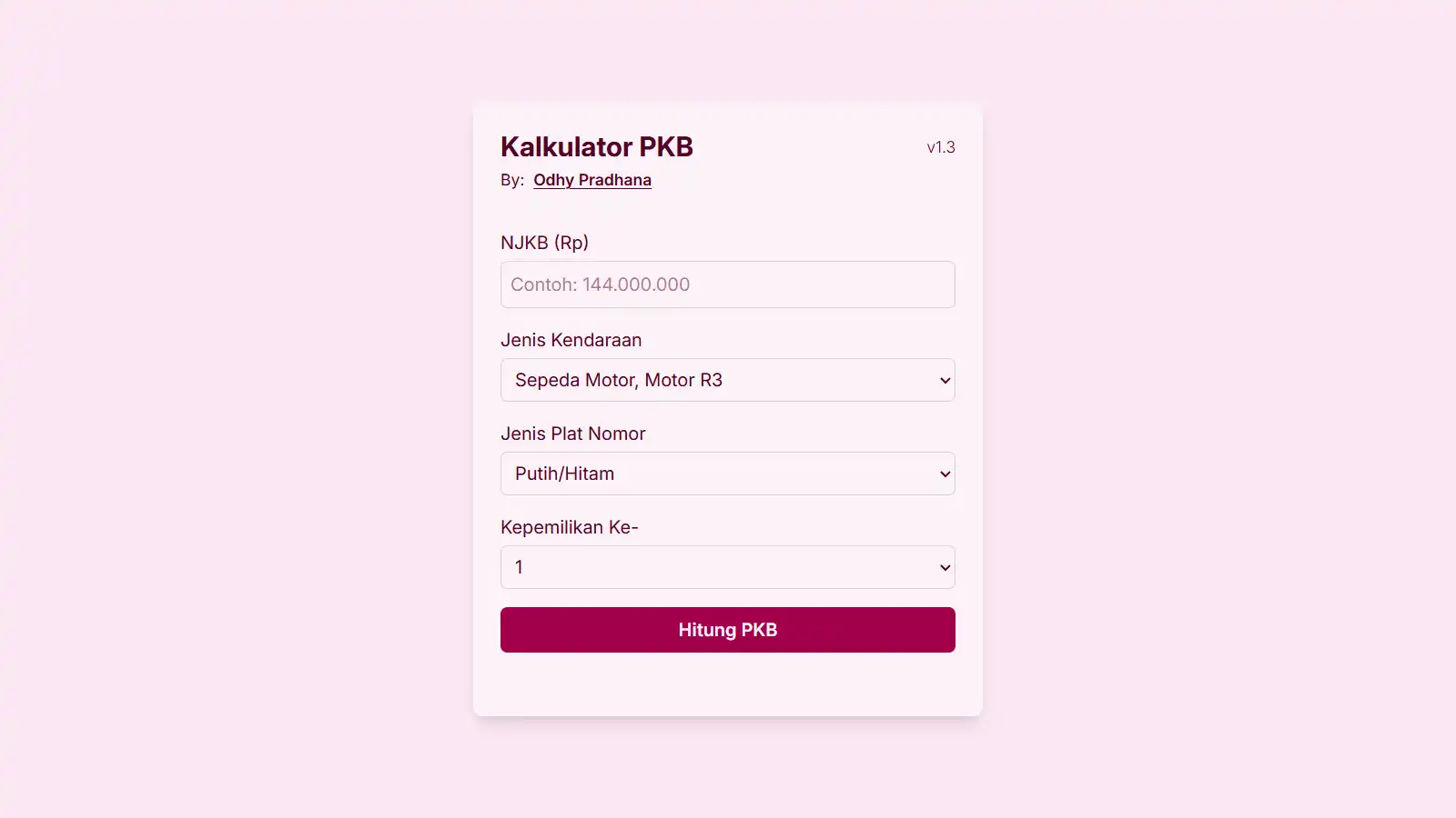 Kalkulator PKB